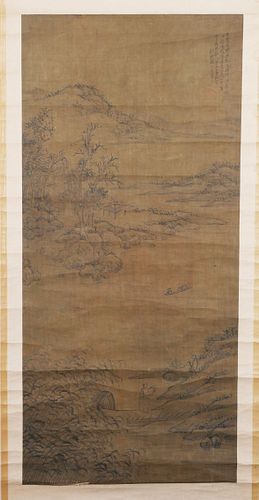 CHINESE SCROLL PAINTING, Landscape