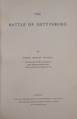 BOOK: Battle of Gettysburg, Leather, 1908