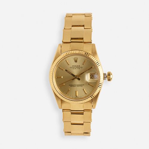 Rolex, Gold date 31mm wristwatch