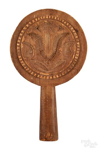 Large carved tulip paddle butterprint