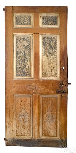 Pennsylvania painted pine raised panel door