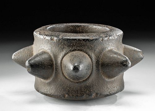 Large Inca Stone Vessel w/ Spiked Projections