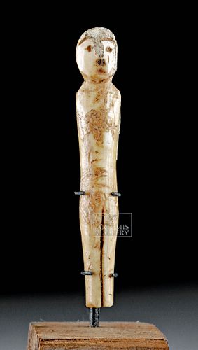 Miniature Prehistoric Alaskan Thule Bone Idol