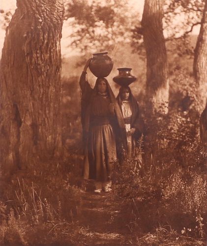 Edward Curtis Original Photogravure "Taos Water Girls"