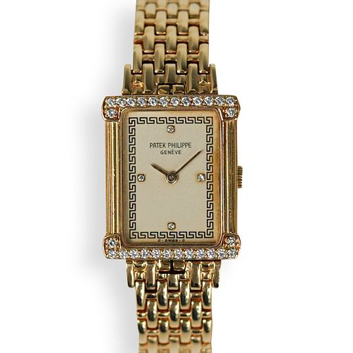 Patek Philippe "Les Grecques" 18k Diamond Watch