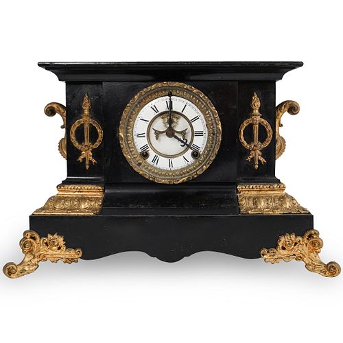Ansonia Metal And Bronze Mantle Clock