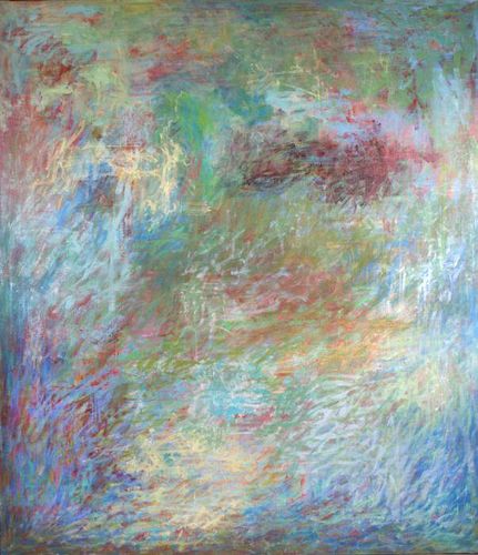 Al Newbill (1921-2011) Drifting Forms, 1972-73, Oil on canvas,