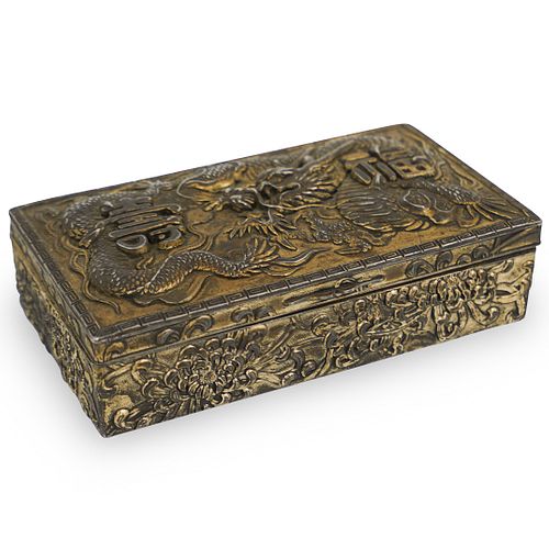Chinese Repousse Brass Box