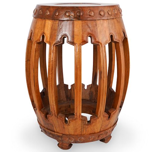 Wood Drum Stool