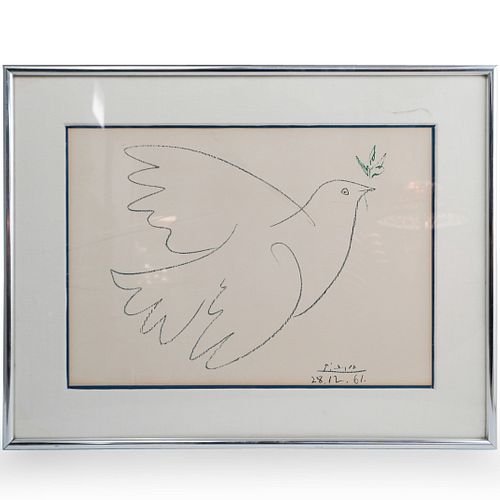 Picasso Flying Dove Lithograph