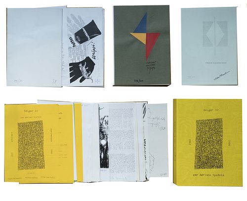 Geiger<br><br>Anthology edited by Adriano & Maurizio Spatola Geiger 10 for Adriano Spatola 1966 - 1996, Turin, Geiger Editions, 29.4x21.5 cm.