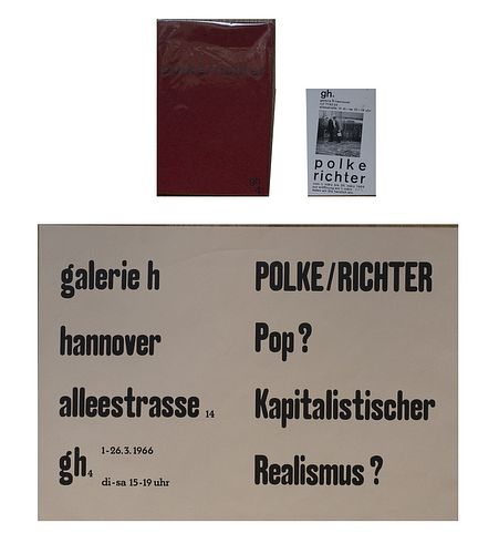 Richter, Gerhard<br><br>Polke / RichterHannover, Editions CR: 3, 1966, 23.9 cm x 15.9 cm, paperback, pp. [20].