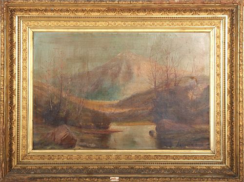 Ralph Davidson Miller Landscape with Mountain Oil