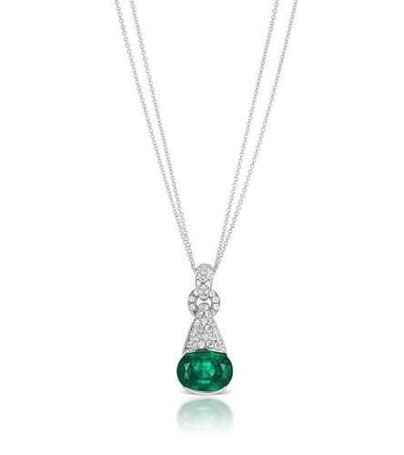 5.42ct Emerald And 0.76ct Diamond Ring