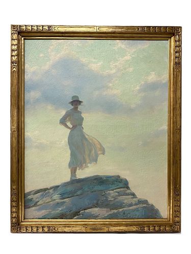 Charles Courtney Curran "The Top Of The World"