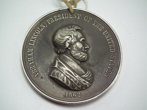 LINCOLN PEACE MEDAL 1862
