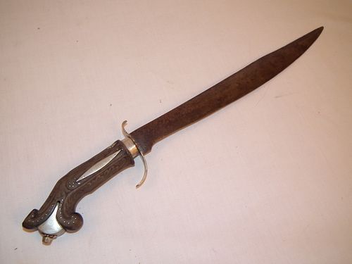 SILVER MOUNTED LONG KNIFE