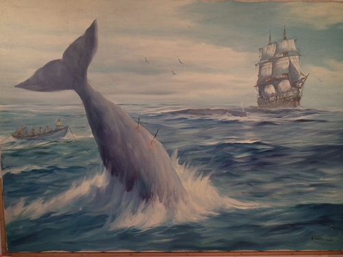 SILVA FERNANDES WHALING PAINTING
