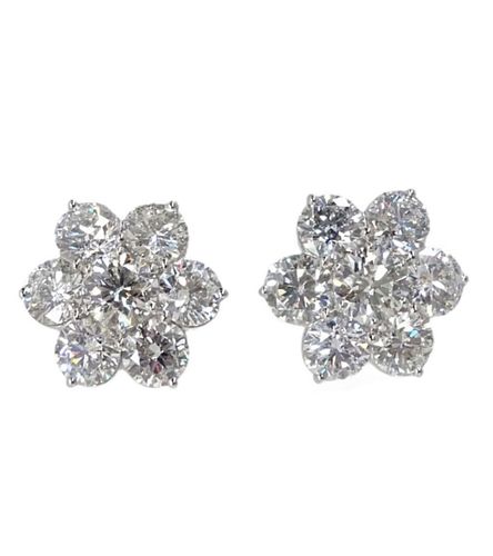 7.84ct Diamond Burst Earrings