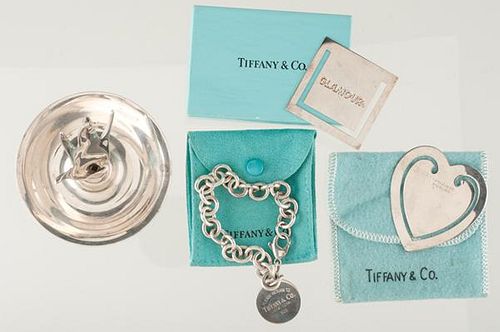 Tiffany & Co. Bracelet, Bookmarks and Ring Tree 