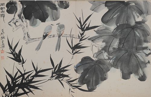 Chinese Painting Portfolio by Daqian, Jiyuan, etc.
