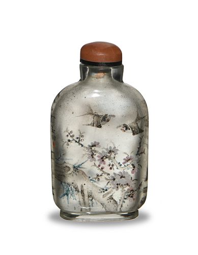 Chinese Inside-Painted Snuff Bottle by Yan Yutian