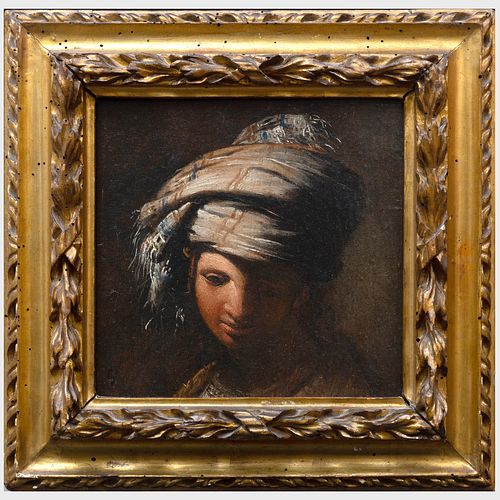 Neapolitan School: Portrait Study of a Boy in a Turban