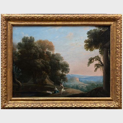 Henri Mauperche (c. 1602-1686): Paysage avec Agar et l'Ange