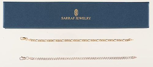 Sarraf Jewelry Bracelets in Silver and Gold 