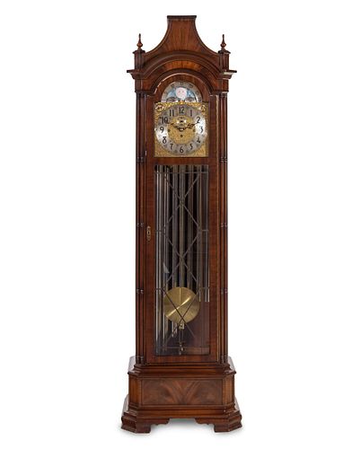 A Herschede Mahogany Tall Case Clock
