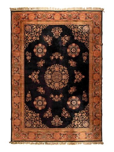 A Machine-Woven Chinese Style Rug