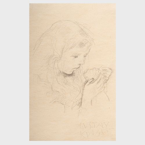 After Gustav Klimt (1862-1918): Girl with Shell