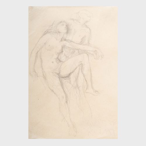 After Gustave Klimt (1862-1918): Two Figures