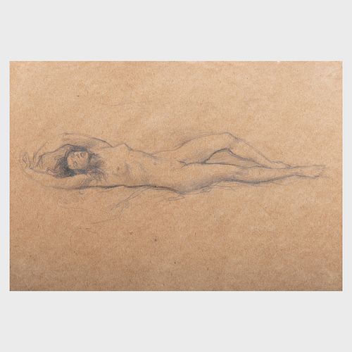 After Gustave Klimt (1862-1918): Reclining Nude