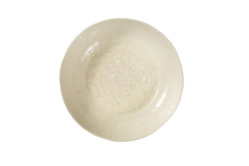 Chinese White Glazed Ding-Style Bowl, 18th Century