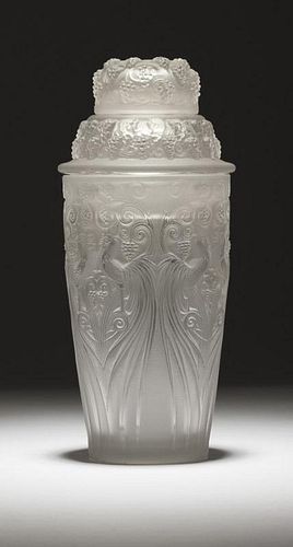 Rene Lalique ''Coqs et Raisins'' cocktail shaker