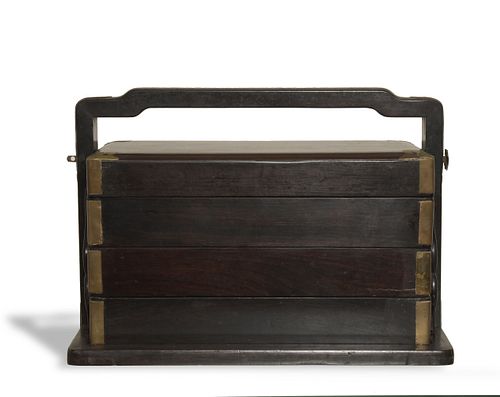 Chinese Zitan Box, 17-18th Century