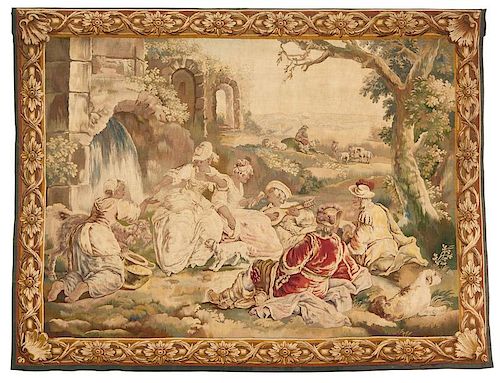 A hand-woven French tapestry