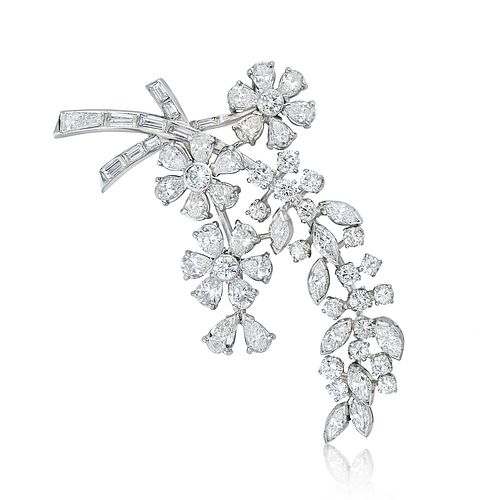 Diamond Flower Brooch/Pendant