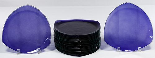 Annieglass Art Glass Plate Collection