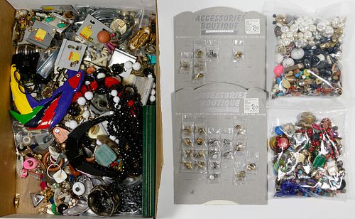 Costume Jewelry Beads, Part and Finding Assortment