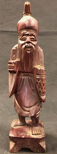 Hand Carved Asian Wood Figure