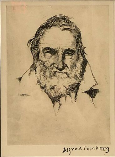 Alfred Feinberg Signed Etching