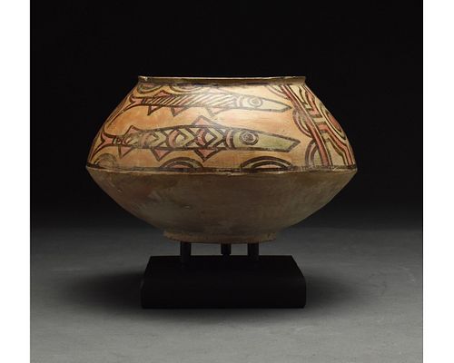 INDUS VALLEY POLYCHROME PAINTED VESSEL
