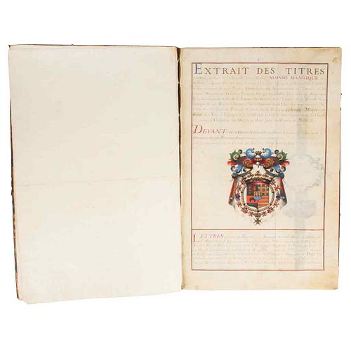 Duc de Noailles, Adrien Maurice & Madaillan Lesparre, Armand de. Extrait des Titres produits par haut & piffant Seigneur Meffire...1725