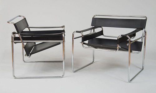 Pair of Wassily Chairs, Marcel Breuer, c. 2000