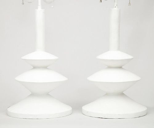 Pair of Lamps, in the Style of Giacometti