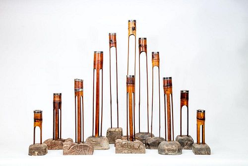 Group of Twelve Candlesticks