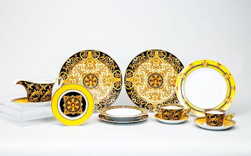 110-Piece Versace Dinner Service, in the Barocco Pattern
