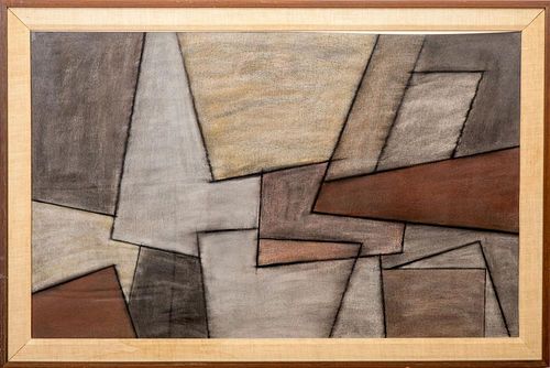 20th Century School: Untitled (Abstract in Grey)